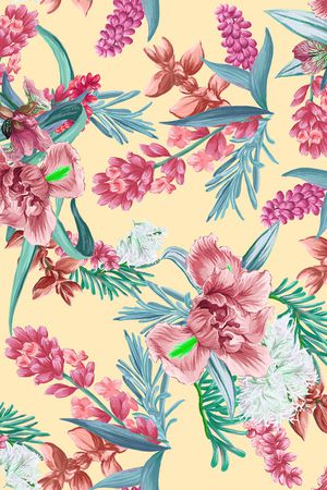 鸢尾花印花华亿平台图片