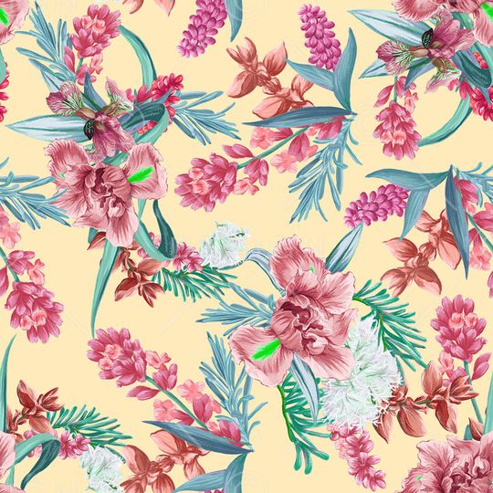 鸢尾花印花华亿平台图片