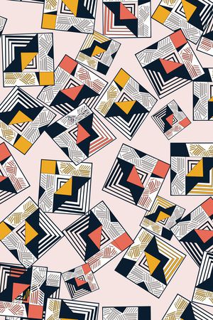 方形印花华亿平台图片