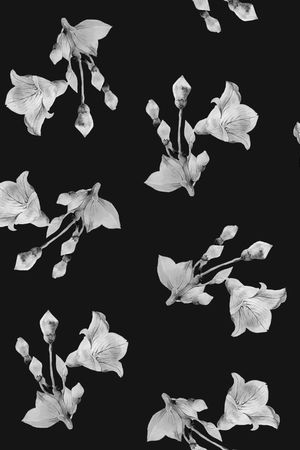 水彩花卉印花华亿平台图片