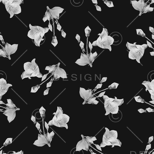 水彩花卉印花华亿平台图片