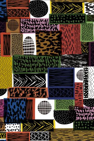 几何印花华亿平台图片