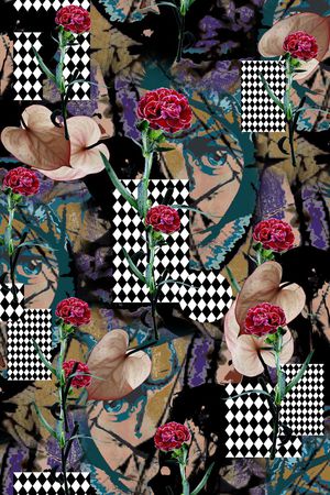 几何印花华亿平台图片