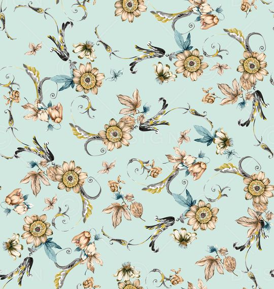 佩斯利印花华亿平台图片