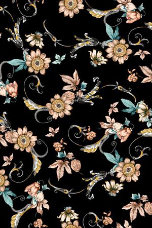 佩斯利印花华亿平台图片