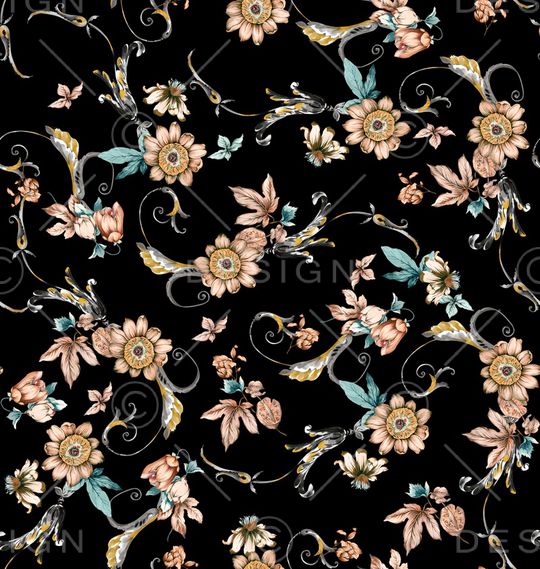 佩斯利印花华亿平台图片