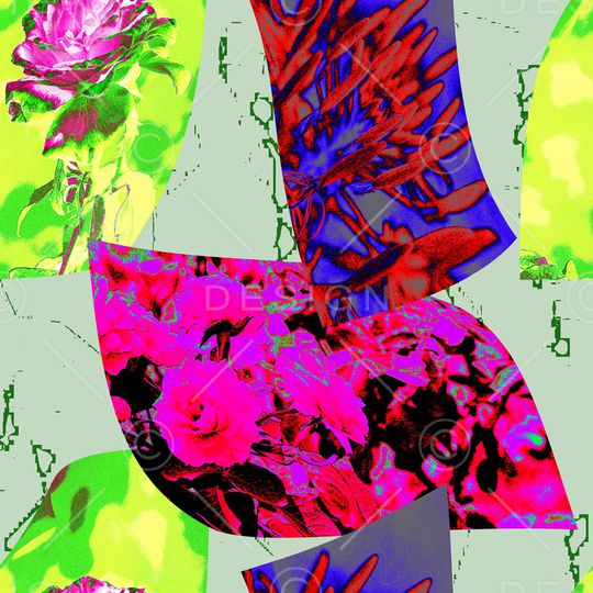 线条画印花华亿平台图片