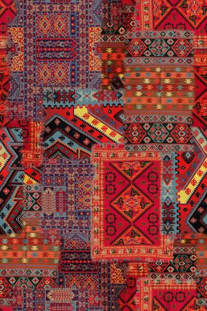 复古印花华亿平台图片