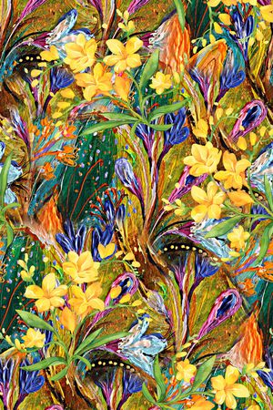 手绘纹理印花印花华亿平台图片