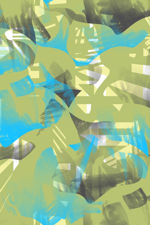 抽象男装印花华亿平台图片