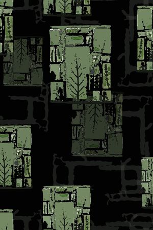 几何印花华亿平台图片