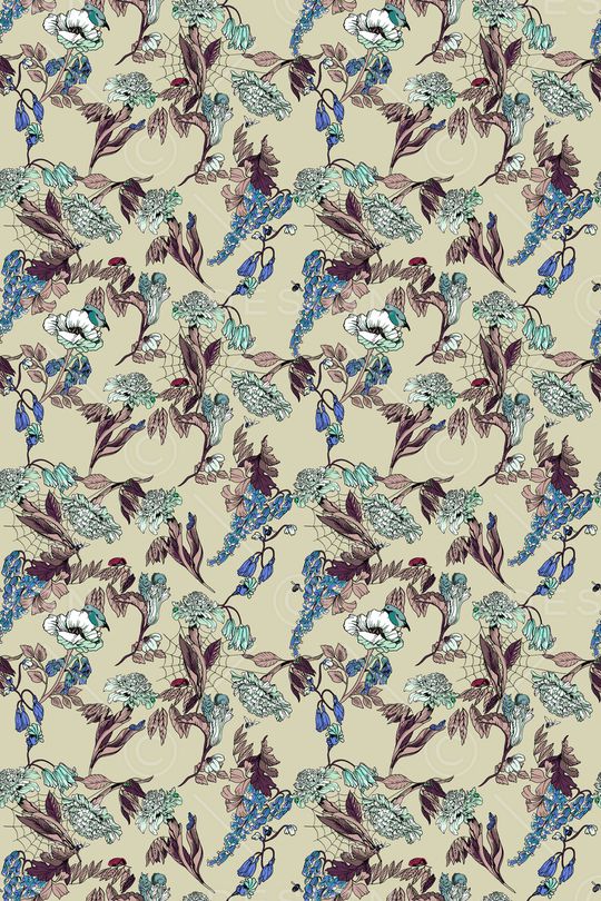 花卉印花华亿平台图片