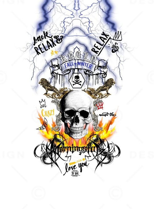 闪电丝带印花华亿平台图片