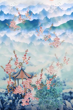 国画印花华亿平台图片