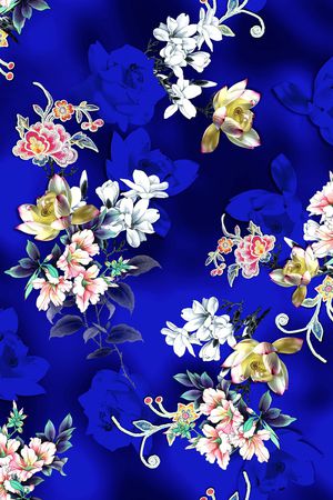 旗袍印花华亿平台图片