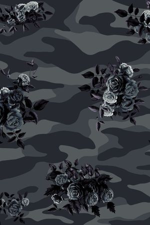 玫瑰花印花华亿平台图片