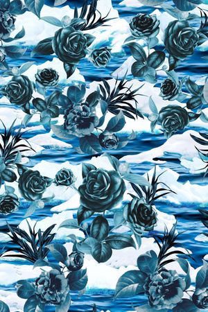 玫瑰花印花华亿平台图片