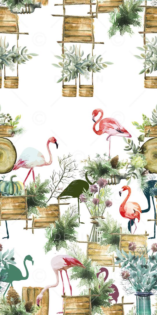 绿植树叶印花华亿平台图片