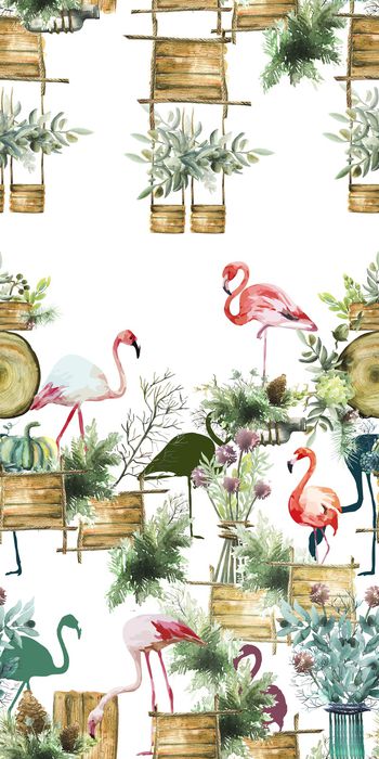 绿植树叶印花华亿平台图片