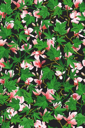 彩底花卉印花华亿平台图片