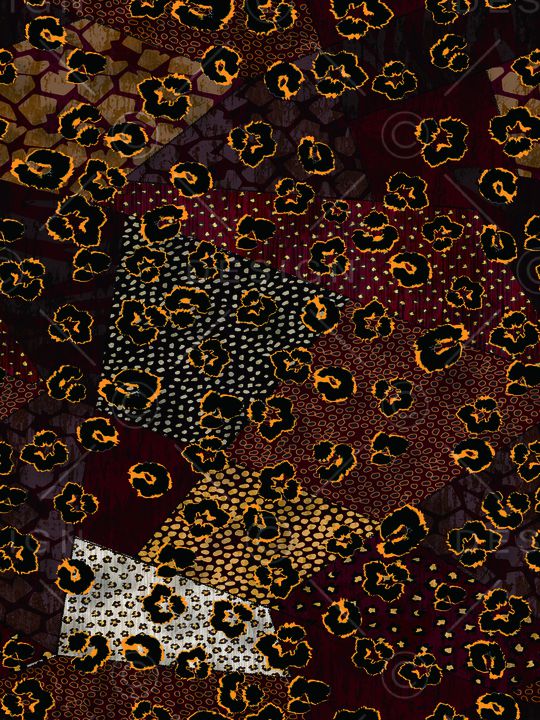 豹纹印花华亿平台图片