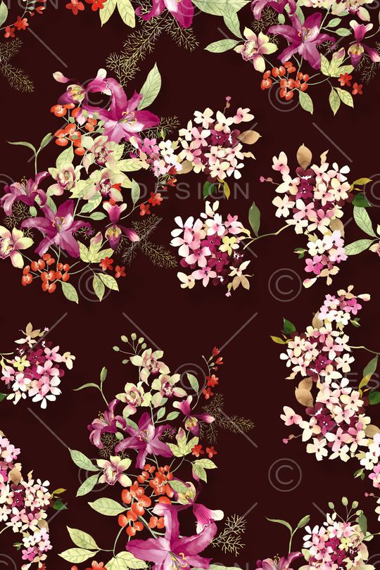 花卉印花华亿平台图片