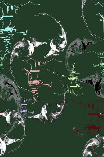 烟雾印花华亿平台图片