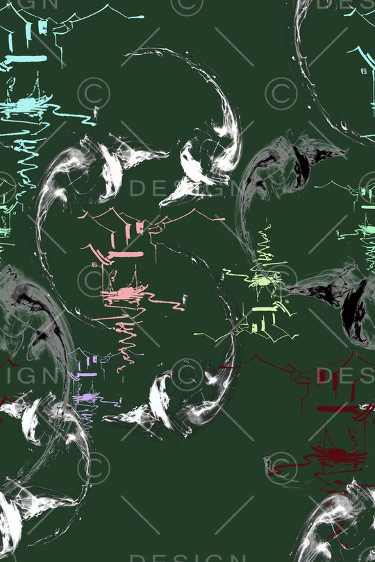 烟雾印花华亿平台图片