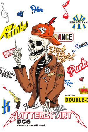 字母印花华亿平台图片