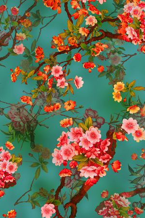 红花印花华亿平台图片