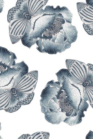 抽象花卉印花华亿平台图片