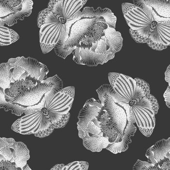 抽象花卉印花华亿平台图片