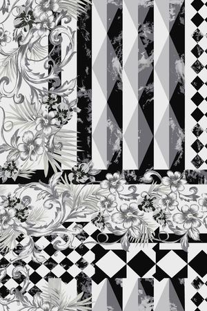 几何印花华亿平台图片