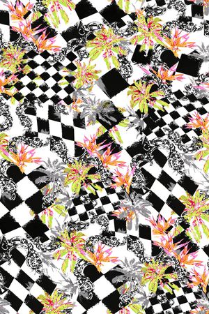 几何印花华亿平台图片