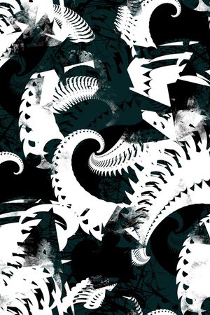 几何印花华亿平台图片