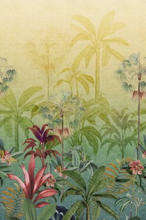 绿植树叶印花华亿平台图片