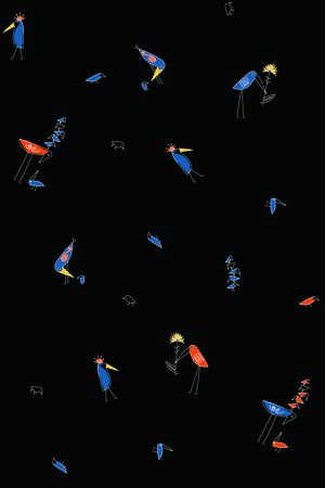 鸟印花华亿平台图片