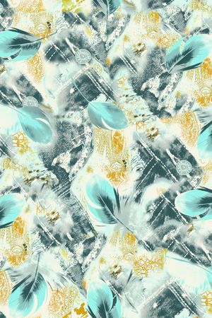 男装满版花印花华亿平台图片