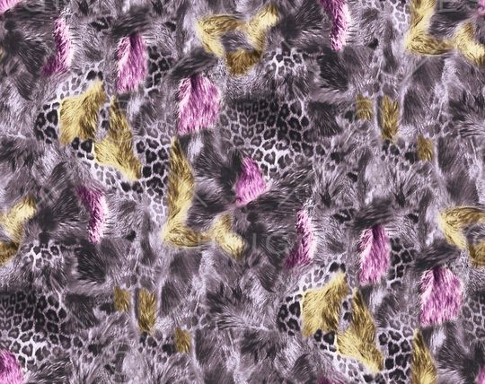 豹纹印花华亿平台图片