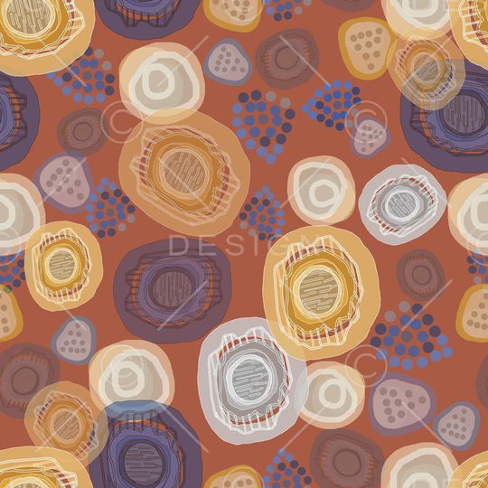 抽象波点印花华亿平台图片