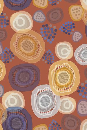 抽象波点印花华亿平台图片