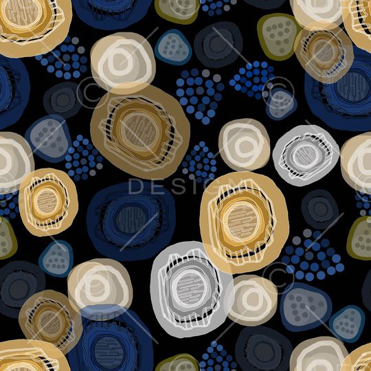 抽象波点印花华亿平台图片