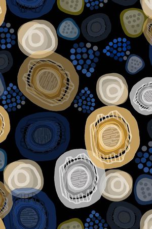 抽象波点印花华亿平台图片