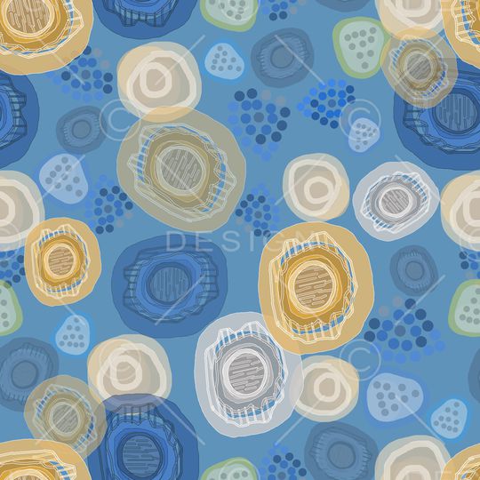 抽象波点印花华亿平台图片