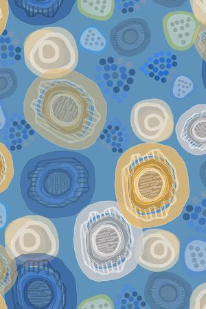 抽象波点印花华亿平台图片