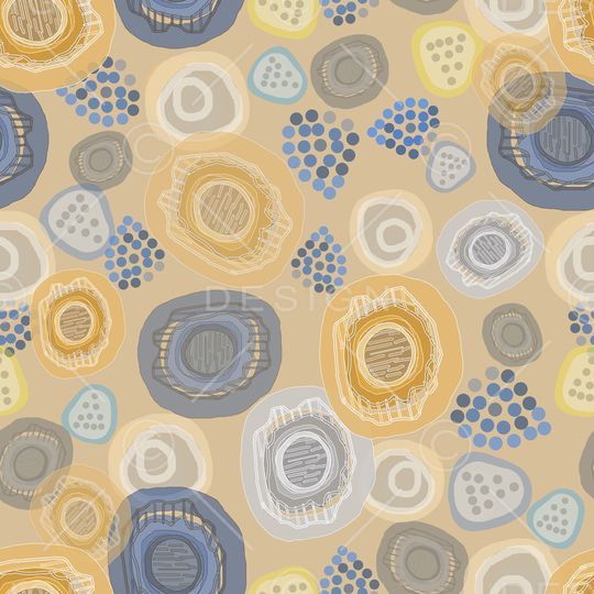 抽象波点印花华亿平台图片