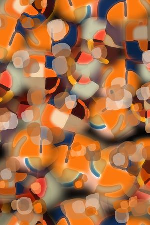 抽象波点印花华亿平台图片