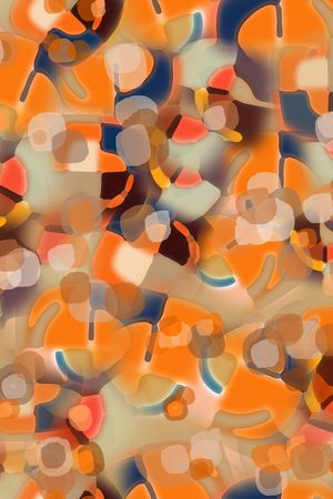 抽象波点印花华亿平台图片