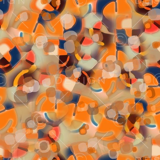 抽象波点印花华亿平台图片