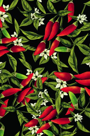 绿植树叶印花华亿平台图片